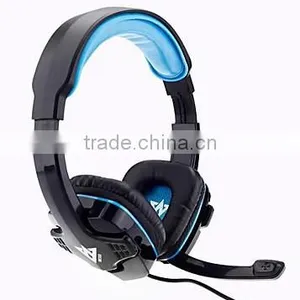 USB Stereo Headphone Set for Computer & Play Station ME333 Blue thumbnail-1