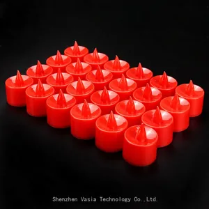 12-Pack Battery-Operated Tealight Candles, Flameless LED Flickering for Birthday & Party Decor thumbnail-5