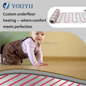 China Factory Wholesale Modern Design Electric Floor Heating Mats With Easy Installation 110-240V thumbnail-4