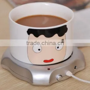 Usb Coffee Cup Warmer With Clock , Portable Powered Cup Usb Heater thumbnail-3