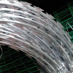 Hot-Dipped Galvanized Concertina Razor Barbed Wire for Security Fencing thumbnail-4