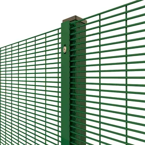 358 Anti Climb Security Fence Galvanized & PVC Coated Dual Protection Fence thumbnail-4