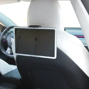 Sturdy Aluminum Alloy Phone Holder for Tesla Model 3/Y Seatback Mounting thumbnail-5