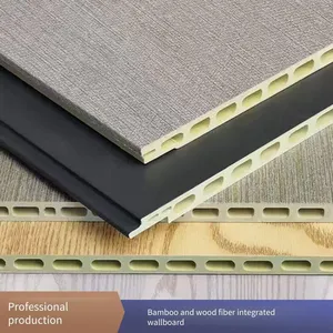 Bamboo and Wood Fiber Integrated Wall Panel Series Products, Light - Style, Environmentally Friendly Materials, Quality Guaranteed thumbnail-1