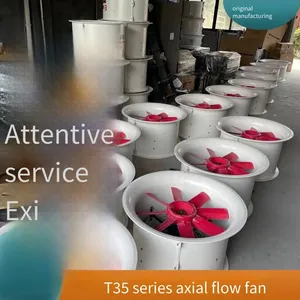 Frp Fiberglass Low-noise Axial Flow Exhaust Fan, Wall-mounted, Side Wall Ventilator, Anti-corrosion Material thumbnail-5