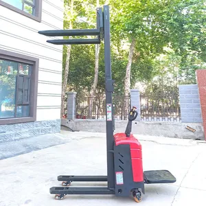 1.5T Electric Pallet Jack Full-electric Portable Self Loading Pallet Stacker Ladder Truck Mounted Forklift Electric Forklift thumbnail-4