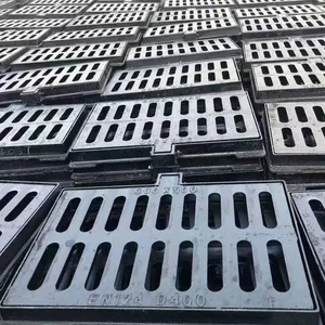 Ductile Iron Manhole Cover Square Round Sewer Manhole Cover and Floor Drain Grate thumbnail-3