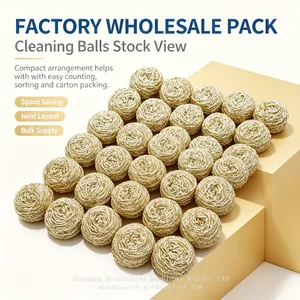High Density Brass Wire Scrubebr Anti-Shed Steel Wool Ball thumbnail-2