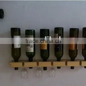 Wooden Wine Rack, Wine Bottle Display Shelf, Wholesale Wall Mounted Wine Bottle Holder thumbnail-1