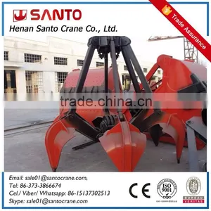Hot Selling Electro Hydraulic Grab Crane Bridge Crane for Wholesales thumbnail-1