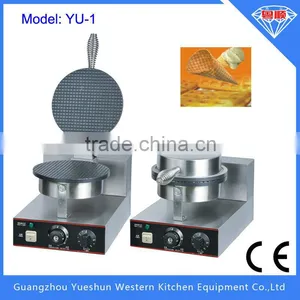 Professional Sales Single Plate Electric Commercial Waffle Cone Maker CE Approved thumbnail-1