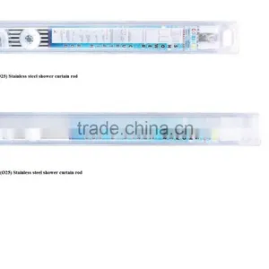 L Shape & U Shape Stainless Steel Shower Curtain Rod (8018-8019) thumbnail-2