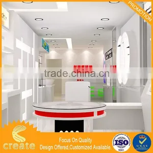 Professional Factory 2 Tier Wooden Watch Display Cabinet Jewellery Showroom Interior Design thumbnail-4