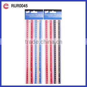 US Market 30cm Wooden School Ruler thumbnail-1