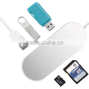 2 in 1 USB to Micro & Card Reader Ports USB 2.0 Connector Cable Hub thumbnail-3
