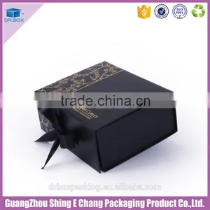 2016 Luxury Custom Gold Hot Stamping Logo Specialty Paper Printed Gift Box/custom Gift Box With Ribbon thumbnail-4