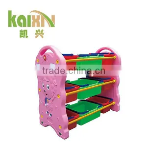 2015 School Furniture Children Plastic Toy Storage Shelf thumbnail-1