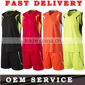 2015 High Quality OEM Promotional Custom Korea Basketball Jersey Design thumbnail-1