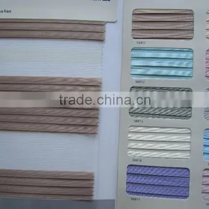 Manufacture 100% Polyester Material Roller Type Pleated Zebra Blind Fabric thumbnail-1