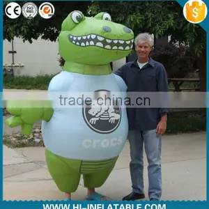 2015 Hot Sale Giant Inflatable Alligator, Inflatable Cayman Moving Cartoon for Advertising thumbnail-1