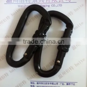 BLACK PLATED CARABINER QUICK LINK /WIRE ROPE ACCESSORY thumbnail-4