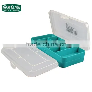 13grids Transparent Cover Home Use Hardware Tool Box Work Bin Transparent Bin thumbnail-6
