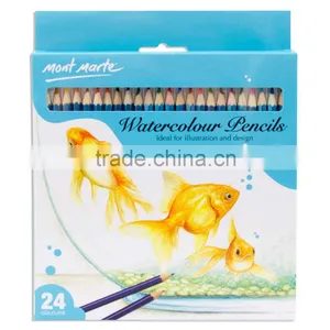 Mont Marte Watercolour Pencils 24pce thumbnail-1