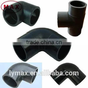Customized Dimensions of HDPE Plastic Pipe Fittings Elbow/tee thumbnail-1