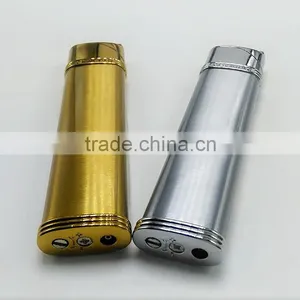Portable Designer Cigarette Gold Lighter thumbnail-5