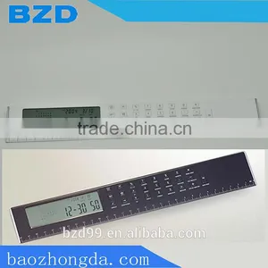 Multi-functional Electric Promotional Scale Calculator Ruler With Functions of Ruler/Calculator/ Clock /Alarm thumbnail-1