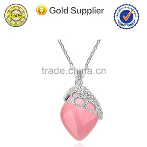 High Quality Jewelry Rhinestone Silver Necklace thumbnail-5