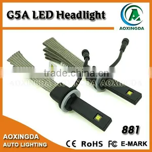 Newest Fanless LED Headlight Bulb 5000LM 880 881 886 896 thumbnail-1