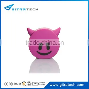 Bestselling Emoji 2600mAh Portable Charger PVC Power Bank Emoji thumbnail-4