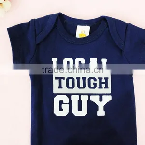 Summer Fashion Cheap Reborn Babies Baby Short Sleeve Bodysuit With Chest Print thumbnail-2