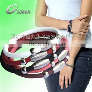 Ge-Ti Negative Ion Health Magnetic Energy Bracelet Bangles thumbnail-1