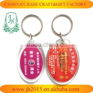 Free Gift Acrylic Keychain Oval Acrylic Key Ring Logo Insert Photo Frame thumbnail-6
