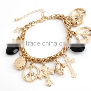 >>NEW SW16607 Promotion Charm Bracelet Peace Cross Bracelet// thumbnail-3