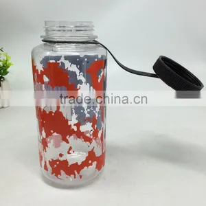 1Liter Wide Mouth Bottle Big Size Plastic Water Bottle With Screw Lid Water Proof Transparent thumbnail-2