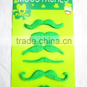 Green Fancy Dress St. Patrick's Day Mustache thumbnail-1