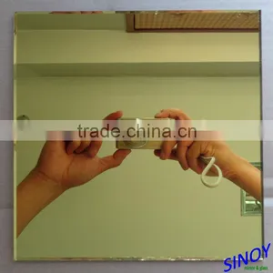 Luxury Unframed Bronze Gold Mirror Made of Golden Tinted Float Glass thumbnail-3
