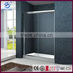 Tempered Glass Sliding Enclosed Portable Shower Cabin (KD6004) thumbnail-1