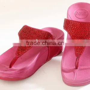 Fashion Shoes Woman Fipflop Wedge Heel thumbnail-1