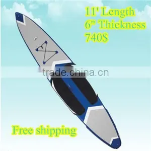 China Factory CE Cheap China 9'6" Inflatable SUP Stand up Paddle Board thumbnail-2