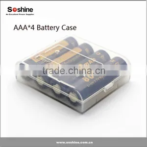 For 1-4 Pcs AA Battery AA Battery Holder Case Plastic Battery Case aa Battery Holder thumbnail-1