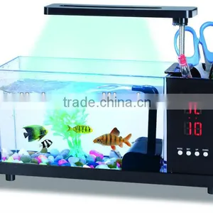 Fashionable USB Aquarium Desktop Fish Tank With Led Light thumbnail-1