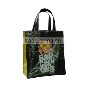 Promotional Quality Canvas With PVC Coated Shopping Bag thumbnail-1