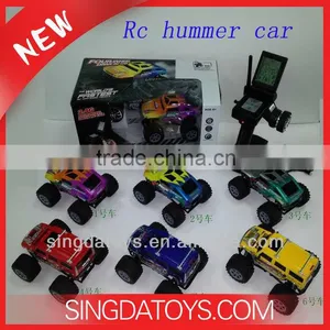 2.4G 5 Channel With Liquid Crystal Remote Control rc Cars Big Hummer thumbnail-1