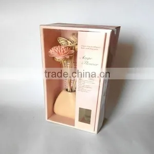 Pure Natural Red Ceramic Flower Fragrance Diffuser For Home Decoration thumbnail-5