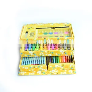 Art Set of 54pcs With Drawer Color Paper Box thumbnail-1