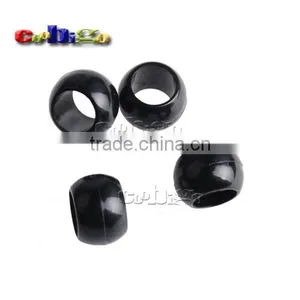 7/32"(5.5mm) Hole Small Round Plastic Beads Bell Stopper Cord Ends For Apparel Sportwear Paracord #FLS186-B thumbnail-2